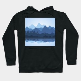 Natural graphic landscape vactor Art Hoodie